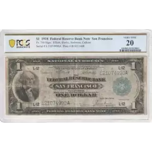 $1 1918  Federal Reserve Bank Notes 746