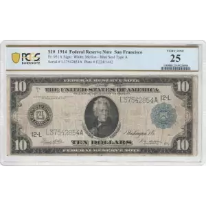 $10 1914 Red Seal Federal Reserve Notes 951A (2)