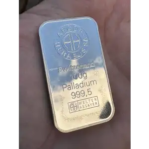 100 gram Heraeus Palladium Bar (3)