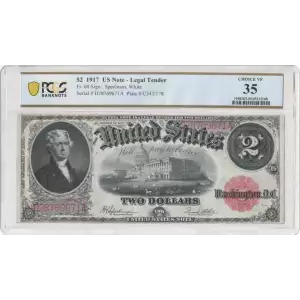 $2  Small Red, scalloped Legal Tender Issues 60 (2)