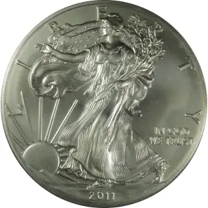 2011-S $1 Silver Eagle 25th Anniversary Set First Strike (4)