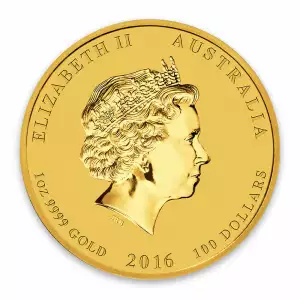 2016 1oz Australian Perth Mint Gold Lunar II: Year of the Monkey (2)