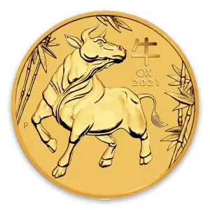 2021 1/20 oz Australian Gold Lunar Series: Year of the Ox (2)