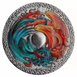 2022 1oz Tokelau  Aletai Meteorite Dragon and Phoenix Colorized BU (2)