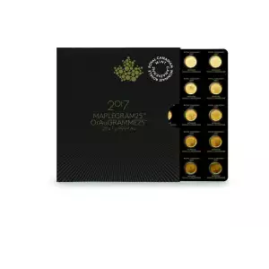 Any Year 25 x 1g Gold Canadian Maplegram