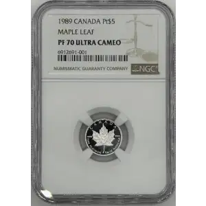 CANADA Platinum 5 DOLLARS