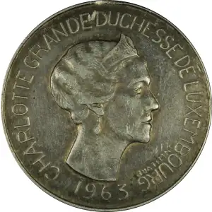 LUXEMBOURG Silver 100 FRANCS