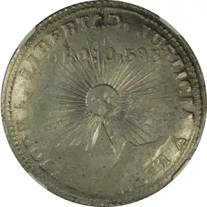 MEXICO-REVOLUTIONARY Gold With Silver 2 PESOS (Dos) (4)