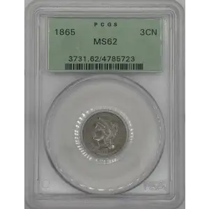 Nickel Three Cent Pieces 1865-1889