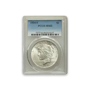 Peace Dollar (1922 - 1935) - PCGS - MS62