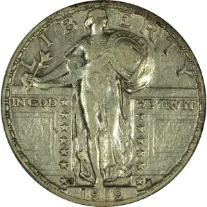 Quarter Dollars---Standing Liberty (4)