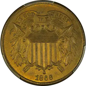 Two cent pieces-Two cent pieces 1864-73 -Copper (5)