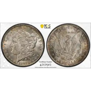1891-CC $1 VAM 3, Spitting Eagle TOP 100 (2)