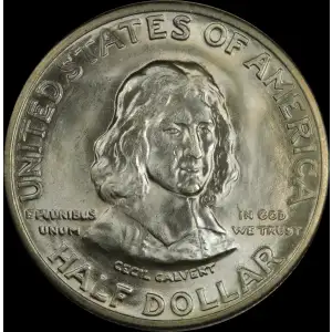 Classic Commemorative Silver--- Maryland Tercentenary 1934 -Silver- 0.5 Dollar