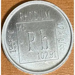 1/10 oz Generic Rhodium Coin (2)